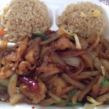 Red Panda Wok & Grill - Mongolia chicken. Huge portion. Really spicy & yummy!!! - Szechuan Near Me - Hurst, Texas