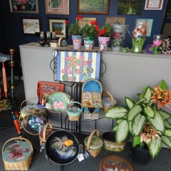 A Stroke of Art - One of a kind hand painted gifts are for sale in the gallery.