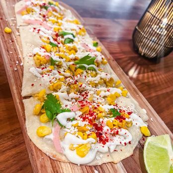 True Food Kitchen - Street Corn Sourdough Flatbread - New American Near Me - Tucson, Arizona True Food Kitchen - Street Corn Sourdough Flatbread - New American Near Me - Tucson, Arizona