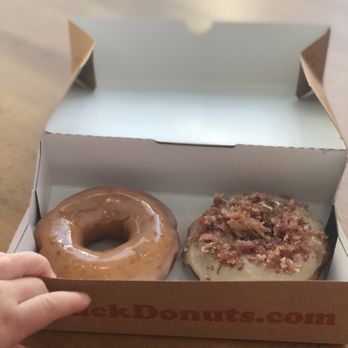 Duck Donuts - Glazed Donut and Maple Bacon - Donuts Near Me - Daytona Beach, Florida
