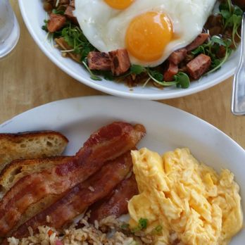 Over Easy - get the fried rice $3 upgrade for over easy plate $14...kailua eggs with broth poured $12 - Breakfast & Brunch Near Me - Kailua, Hawaii Over Easy - get the fried rice $3 upgrade for over easy plate $14...kailua eggs with broth poured $12 - Breakfast & Brunch Near Me - Kailua, Hawaii