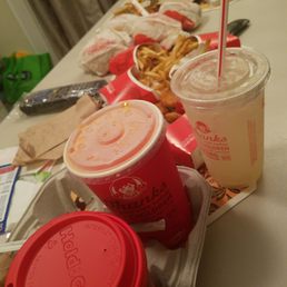 a table of food and drinks a table of food and drinks