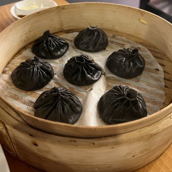 Chiho Bistro - black Truffle Pork Soup Dumplings (7) - Noodles Near Me - Seattle, Washington