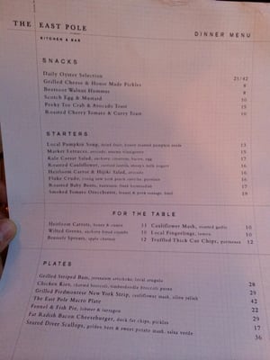 Menu photo 8 The East Pole New York, NY Menu photo 8 The East Pole New York, NY