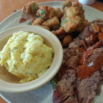 The Wagon BBQ - a plate of meat, potatoes and gravy - Barbeque Near Me - Post, Texas The Wagon BBQ - a plate of meat, potatoes and gravy - Barbeque Near Me - Post, Texas