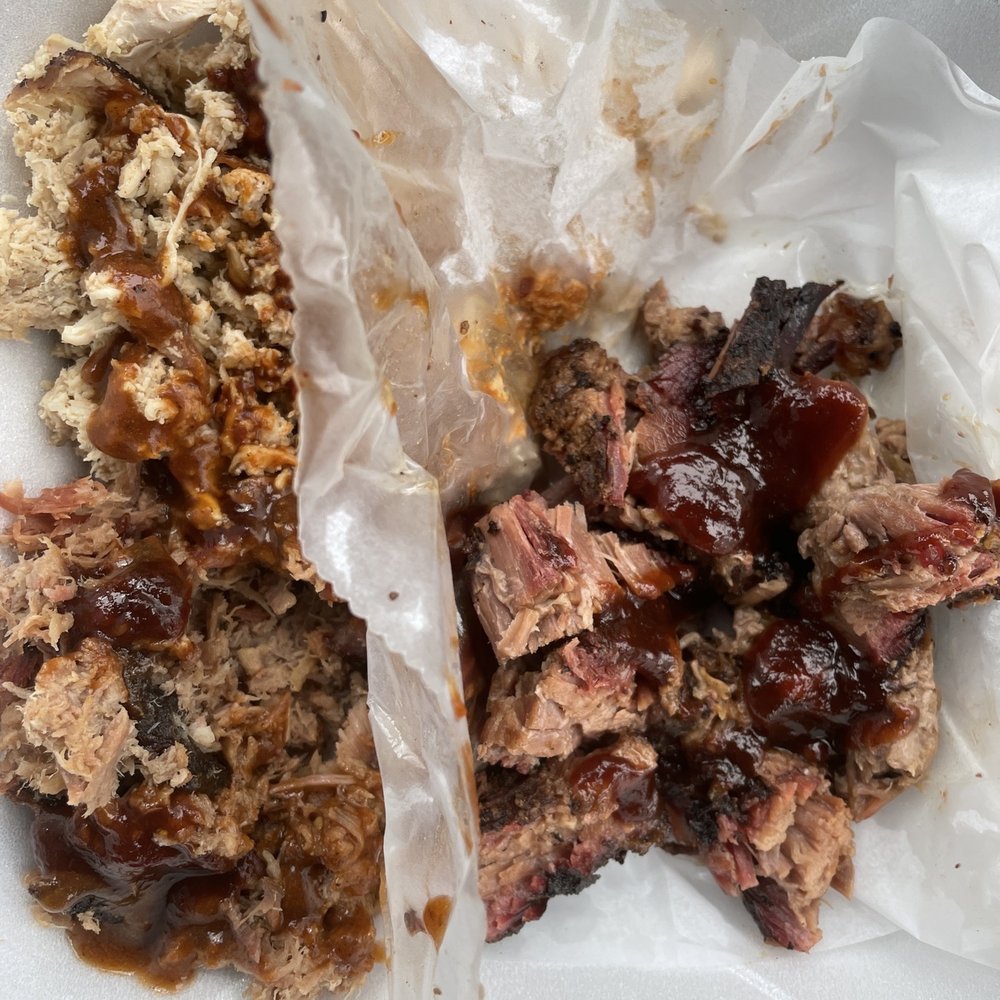 Holy Smokes BBQ And Catering - Three meat combo - Barbeque Near Me - Dublin, Georgia Holy Smokes BBQ And Catering - Three meat combo - Barbeque Near Me - Dublin, Georgia
