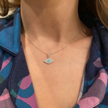 Jewels by Jane - Evil Eye Diamond pendant and necklace! - Jewelry Near Me - Los Angeles, California Jewels by Jane - Evil Eye Diamond pendant and necklace! - Jewelry Near Me - Los Angeles, California