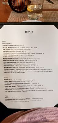 Menu photo 5 Caprice Cafe Redlands, CA