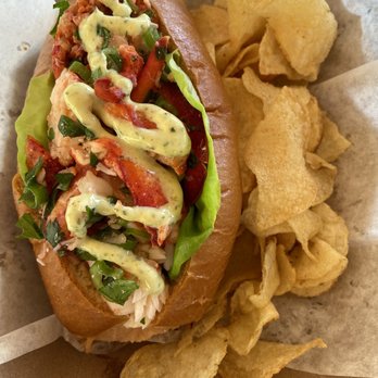 What The Fish Rolls - Lobster roll - beautiful presentation! - Seafood Near Me - Tavernier, Florida What The Fish Rolls - Lobster roll - beautiful presentation! - Seafood Near Me - Tavernier, Florida