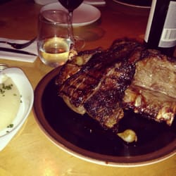 Dry aged tenderloin with mashed potatoes