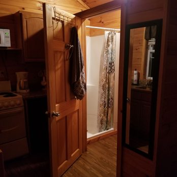 Peaceful Valley Campground - Front door view to bathroom - Campgrounds Near Me - Downsville, New York Peaceful Valley Campground - Front door view to bathroom - Campgrounds Near Me - Downsville, New York