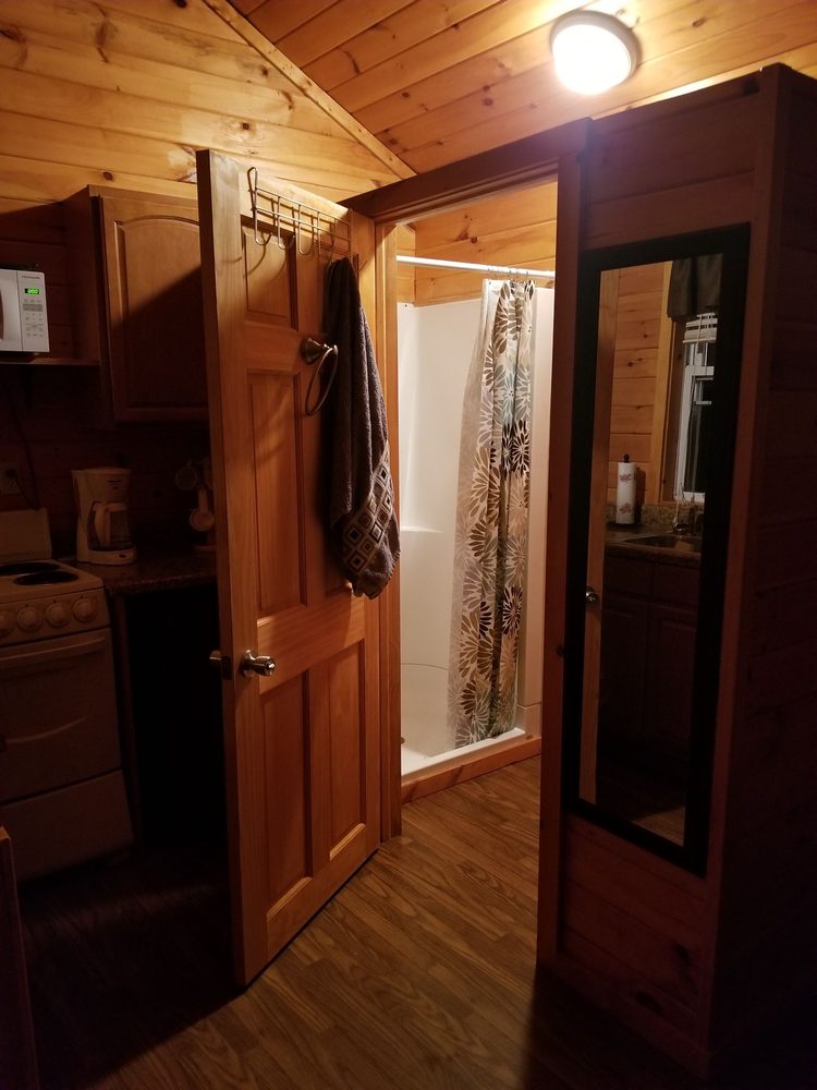 Peaceful Valley Campground - Front door view to bathroom - Campgrounds Near Me - Downsville, New York Peaceful Valley Campground - Front door view to bathroom - Campgrounds Near Me - Downsville, New York