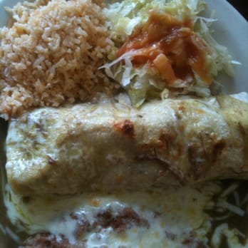 El Zacatecano - Chili verde burrito plate. $6.45 - Mexican Near Me - Salinas, California
