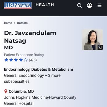 Maryland Endocrine - Shoutout to Dr Natsag and staff - Doctors Near Me - Columbia, Maryland Maryland Endocrine - Shoutout to Dr Natsag and staff - Doctors Near Me - Columbia, Maryland