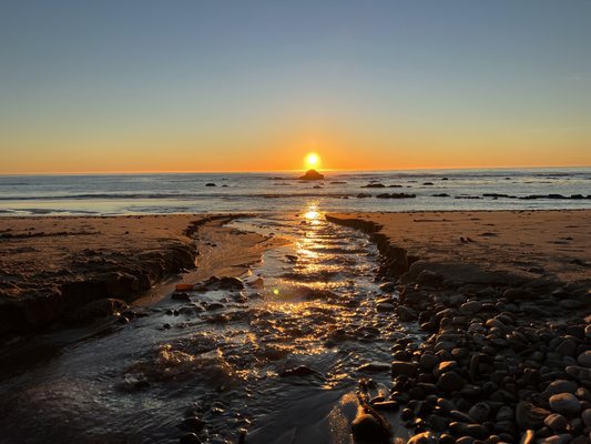 Bowling Ball Beach Trailhead by null