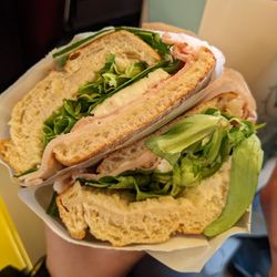 Cora - #16: truffle mayo, roast of suckling pig, buffala mozzarella, lambs lettuce