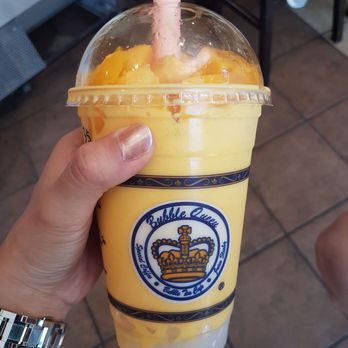 Bubble Queen - Mango slush - Bubble Tea Near Me - Richmond, British Columbia