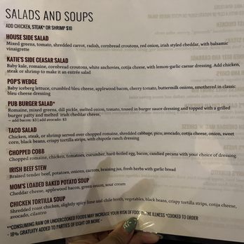 Pop's Public House - Menu 8/2023 - salads and soups - New American Near Me - Gilroy, California Pop's Public House - Menu 8/2023 - salads and soups - New American Near Me - Gilroy, California