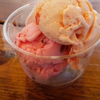 Scoups Homemade Ice Cream - Orange pineapple x Strawberry - Ice Cream & Frozen Yogurt Near Me - Albany, New York