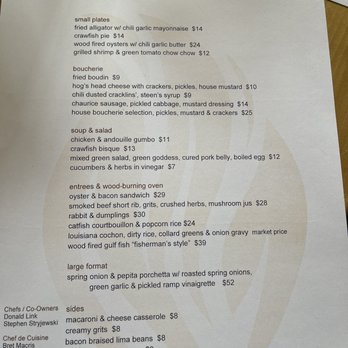 Cochon RESTAURANT - Menu - Cajun/Creole Near Me - New Orleans, Louisiana