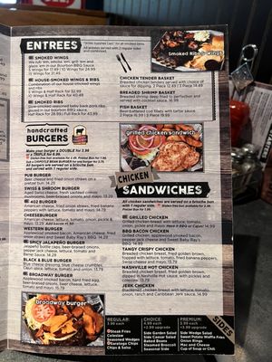 Menu photo 4 Broadway Barrel House Lebanon, OH