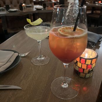 Talia - French 75 and a signature cocktail. The bartender was phenomenal. - Italian Near Me - Pittsburgh, Pennsylvania Talia - French 75 and a signature cocktail. The bartender was phenomenal. - Italian Near Me - Pittsburgh, Pennsylvania