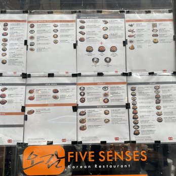 Five Senses - Menu - Korean Near Me - New York, New York Five Senses - Menu - Korean Near Me - New York, New York