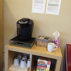 Lice Knowing You - They have a Keurig and free coffee!