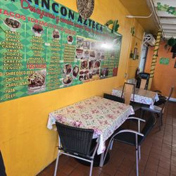 Inside and menu