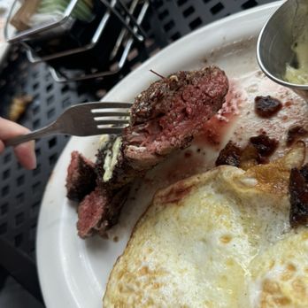 French Toast - Steak ordered medium. Came out rare. - Breakfast & Brunch Near Me - New Orleans, Louisiana