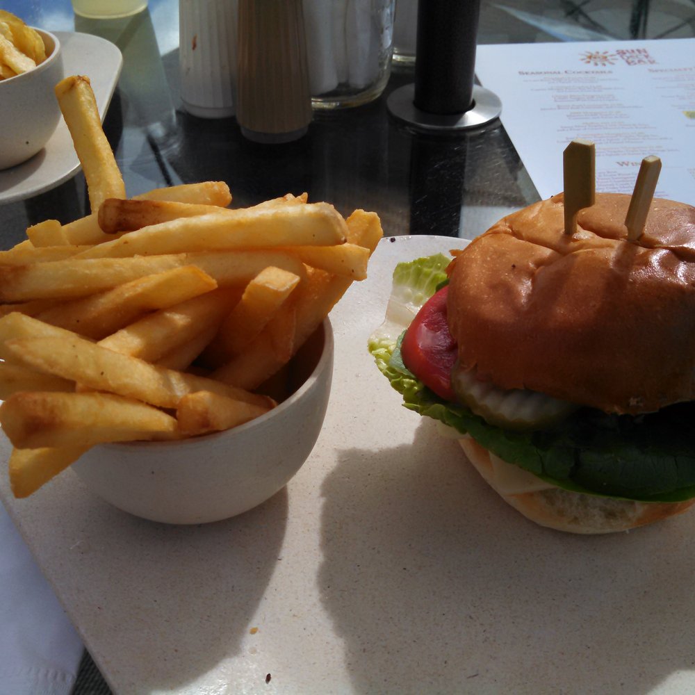 Sun Deck - White cheddar burger. - American Near Me - Coronado, California