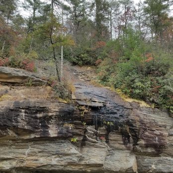 Bridal Veil Falls - Where's the water? - Landmarks & Historical Buildings Near Me - Highlands, North Carolina