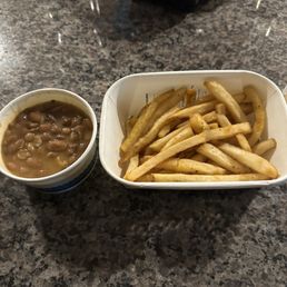 Beans and fries