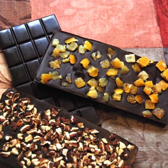 Gourmet M Chocolates - Plain,apricot and pecan dark chocolate bars. - Chocolatiers & Shops Near Me - Solana Beach, California
