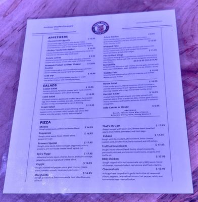 Menu photo 1 Reckless Shepherd Brewing Columbia, MD