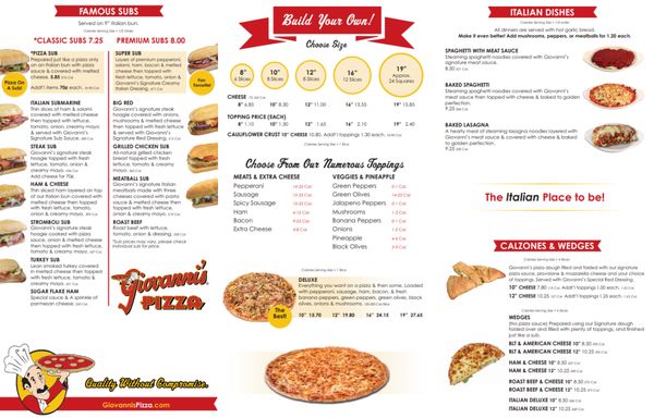 Menu photo 2 Giovanni's Pizza Huntington, WV Menu photo 2 Giovanni's Pizza Huntington, WV
