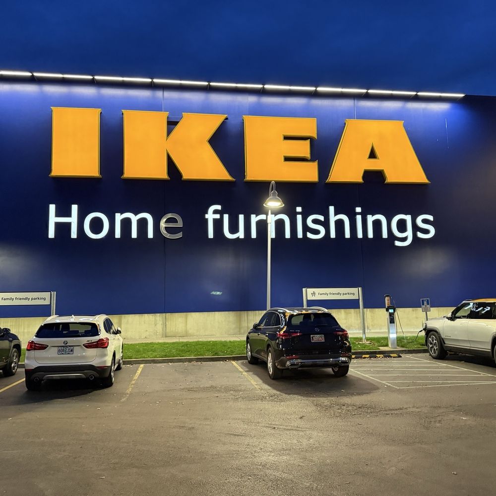 IKEA - The building, with some EV chargers (all taken) - Scandinavian Near Me - Portland, Oregon IKEA - The building, with some EV chargers (all taken) - Scandinavian Near Me - Portland, Oregon