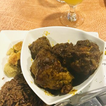 Flor De Cuba - Oxtail stew, rice with beans and mashed plantains. - Cuban Near Me - Houston, Texas