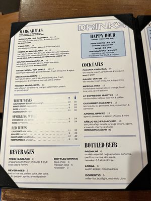 Menu photo 5 Las Palomas Restaurant & Bar Austin, TX