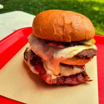 Backwoods Burger Shack - Big Timber Triple Cheeseburger - Burgers Near Me - Gorham, Maine Backwoods Burger Shack - Big Timber Triple Cheeseburger - Burgers Near Me - Gorham, Maine