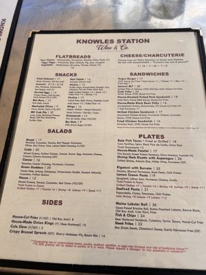 Menu photo 1 Knowles Station Wine & Co Kensington, MD Menu photo 1 Knowles Station Wine & Co Kensington, MD