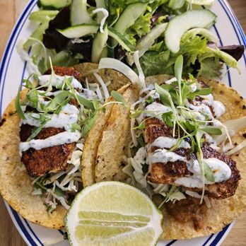 Basic Kitchen - Swordfish tacos - New American Near Me - Charleston, South Carolina Basic Kitchen - Swordfish tacos - New American Near Me - Charleston, South Carolina