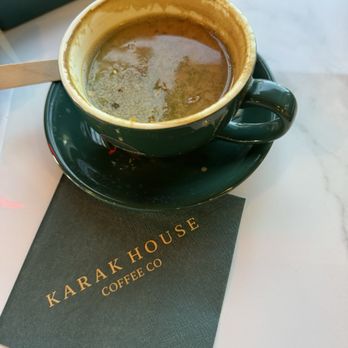 Karak House Coffee - Hot pistachio Spanish latte 5.07.26 - Coffee & Tea Near Me - Yorba Linda, California Karak House Coffee - Hot pistachio Spanish latte 5.07.26 - Coffee & Tea Near Me - Yorba Linda, California