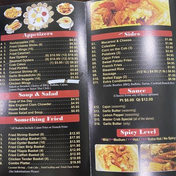 Master Crab - Menu 1/4 - Seafood Near Me - Cape Coral, Florida