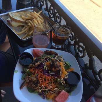 Nicky Rottens - Best grilled shrimp I've had on a Mandarin Salad yet!  Oh & the garlic fries so bomb! - Sports Bars Near Me - Coronado, California