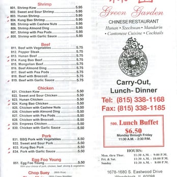 Green Garden - Chinese Near Me - Woodstock, Illinois