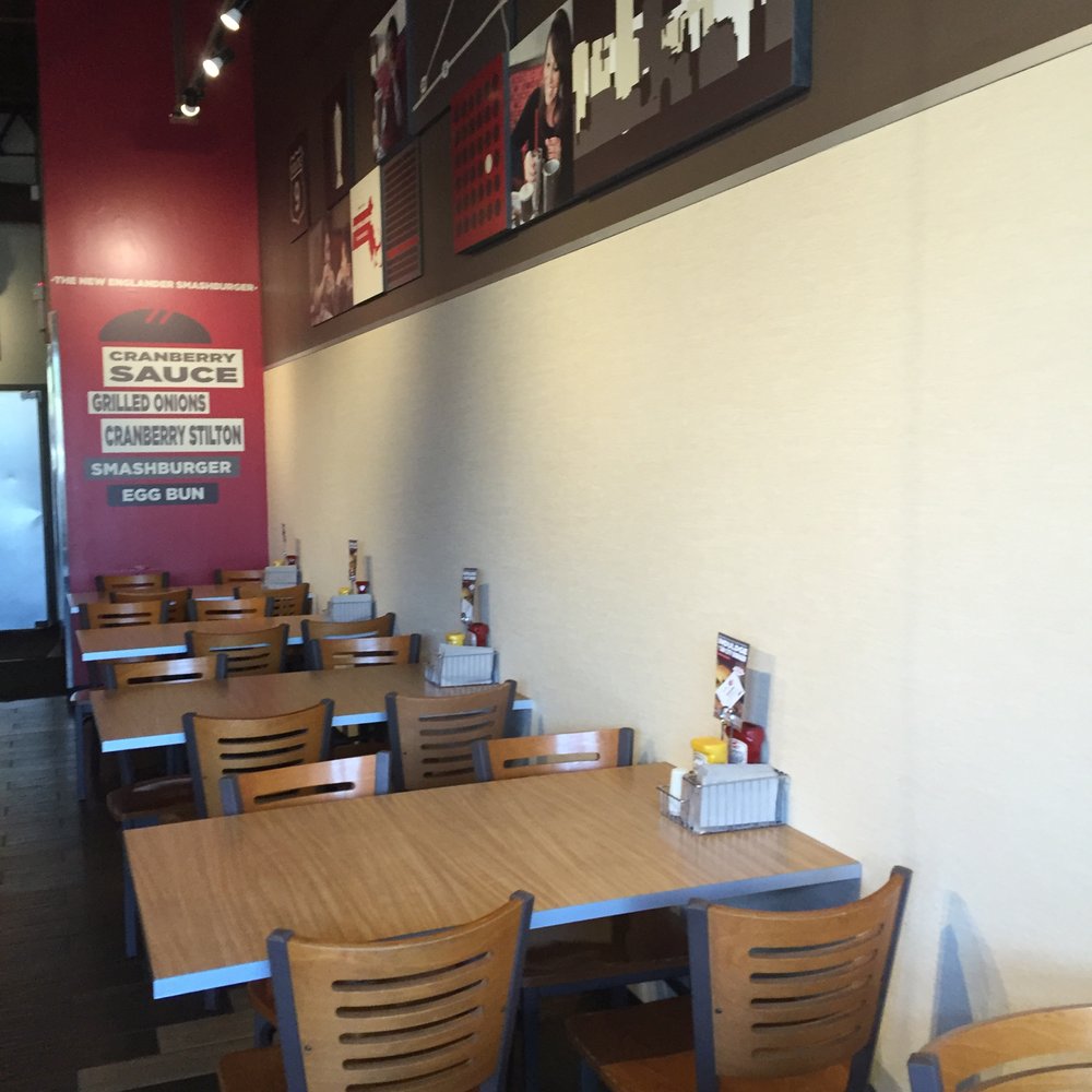 Smashburger - Natick Smashburger -- Sherwood Plaza : 1298 Worcester Street / Route 9, Natick Interior - Burgers Near Me - Natick, Massachusetts Smashburger - Natick Smashburger -- Sherwood Plaza : 1298 Worcester Street / Route 9, Natick Interior - Burgers Near Me - Natick, Massachusetts