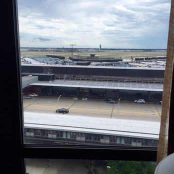 Hilton Chicago O'Hare Airport - View of the runway from our room - Hotels Near Me - Chicago, Illinois Hilton Chicago O'Hare Airport - View of the runway from our room - Hotels Near Me - Chicago, Illinois