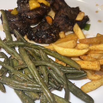 West Lakes Food - Jerk lamb chops with green beans and fries - Soul Food Near Me - Orlando, Florida