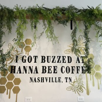 Hanna Bee Coffee - Interior art mural - Coffee & Tea Near Me - Nashville, Tennessee